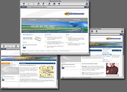 Boomerang Tracking Website