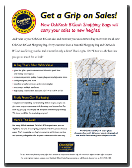 OshKosh B�Gosh Sell Sheet