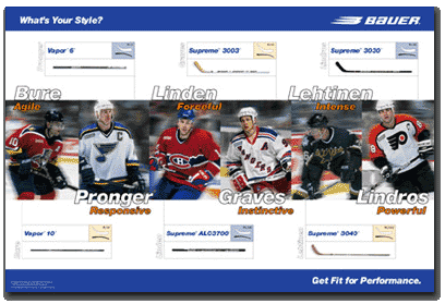 Bauer Stick Selection Poster
